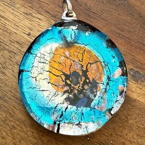 Venetian Italian glass pendant